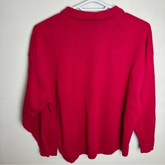 Vintage Snowflake Sweater Women's size 3x pink collared winter holidays - Picture 2 of 8